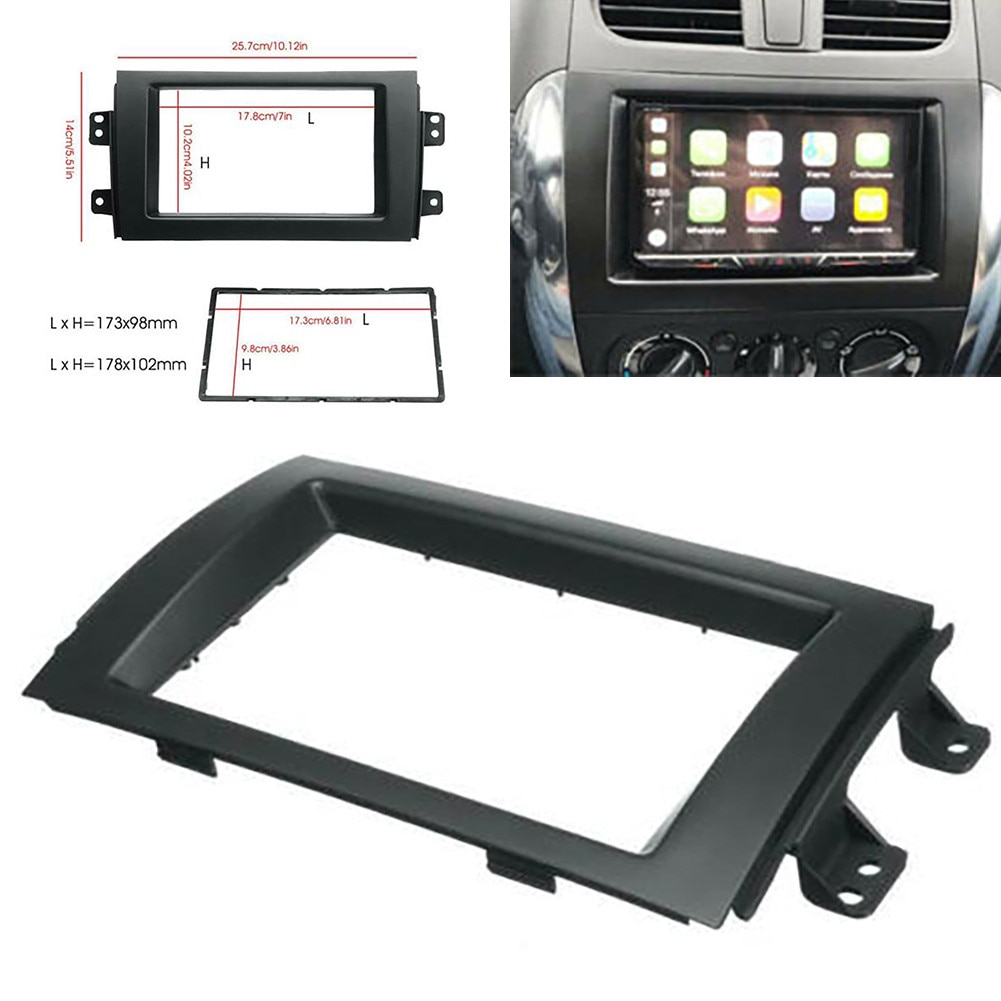 Ű SX4 2007-13  ׷  ÷Ʈ , г Ʈ  ŰƮ, öƽ  ü, ׸ ׼, 1X Double Din